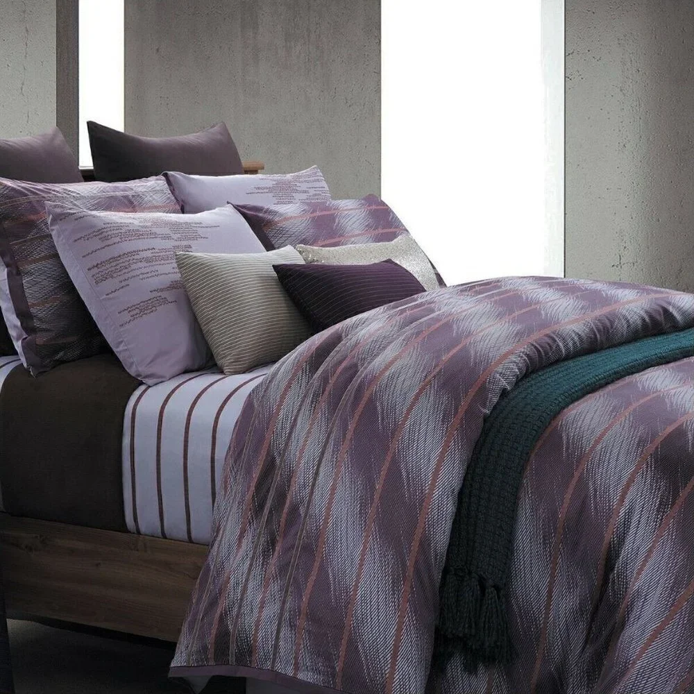 EverRouge Rainy Day Cotton 7 piece Duvet Set 300 Thread Count King Sized - New